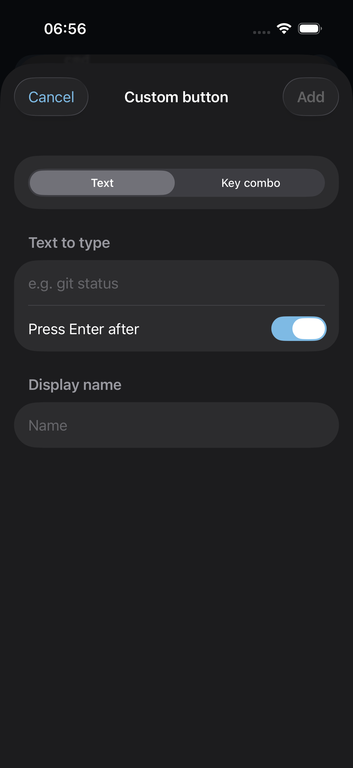 Creating a custom control-bar button